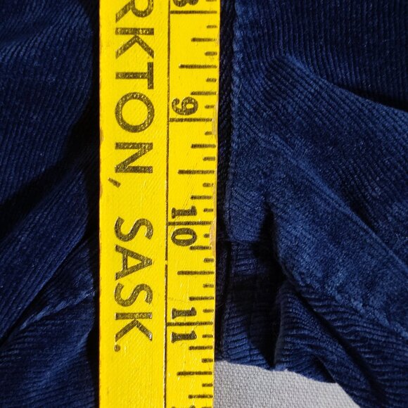 WindRiver High rise Bootcut Corduroy Pants women's size 10X30 blue patch pockets - Picture 9 of 10